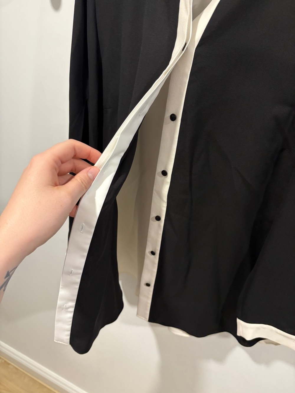 Lafayette 148 New York color-block blouse - Picture 3 of 6